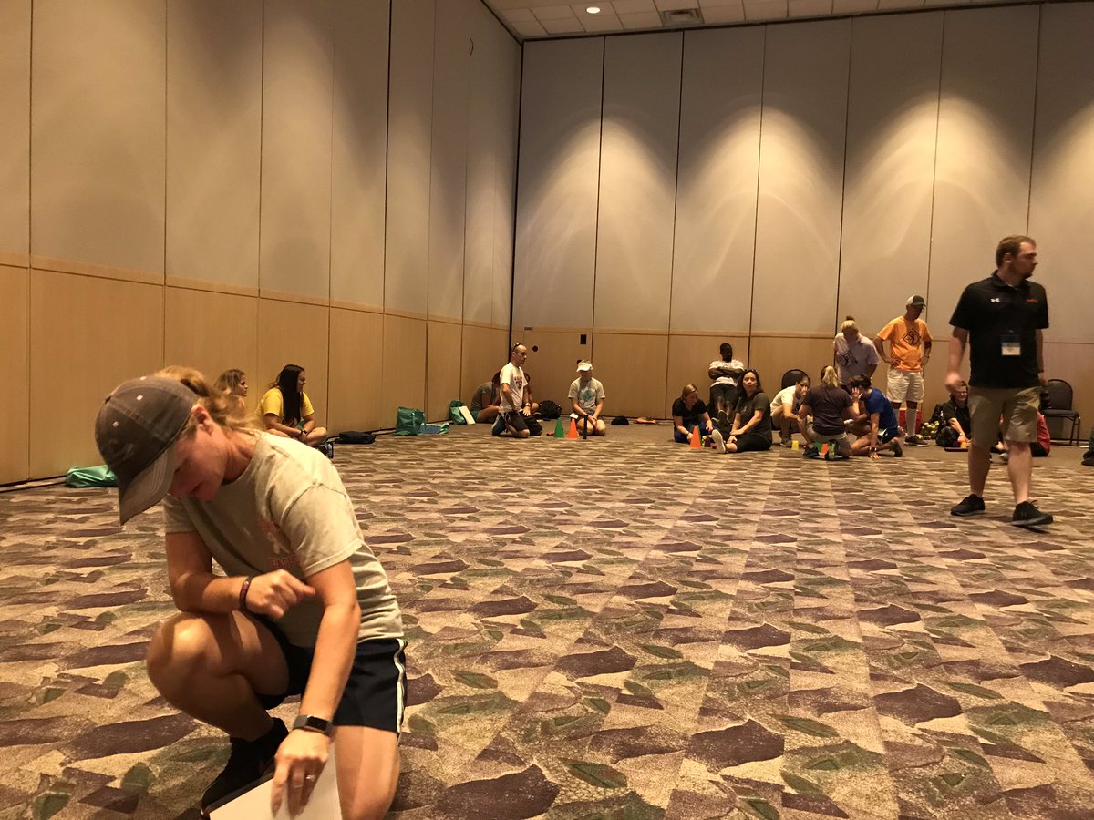 CoachE1819's tweet photo. Taking in the Team Building activities with @PeRuggieri thank you @GopherSport #HPAI2019 #RPSPhysEd https://t.co/4vWGZs1Nw0