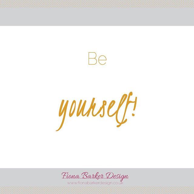 FiBarkerDesign's tweet photo. A little reminder today - just BE YOURSELF!
Please do share this with someone who needs this today by tagging them below or sharing my account with them. 
Thank you in advance, have a great afternoon x
- - - 
#fionabarkerdesign #fbd #dowhatyoulove #behin… https://t.co/xrbJuyzJck https://t.co/kOLdDFkjfw