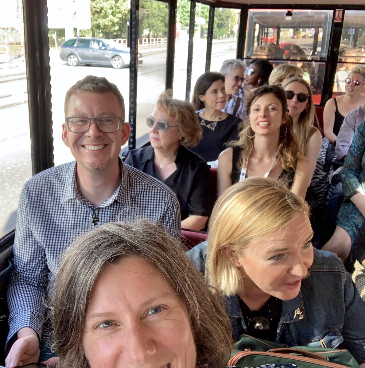 A happy Chair post AGM <a href="/gjtreharne/">Gareth Treharne</a> #ISCHP2019 fun train.