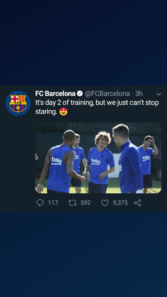 baral_alan's tweet photo. I think this season is going to be fabolous😊😊 #Barcelona @FCBarcelona @AntoGriezmann @TeamMessi https://t.co/o0EcvP1wot