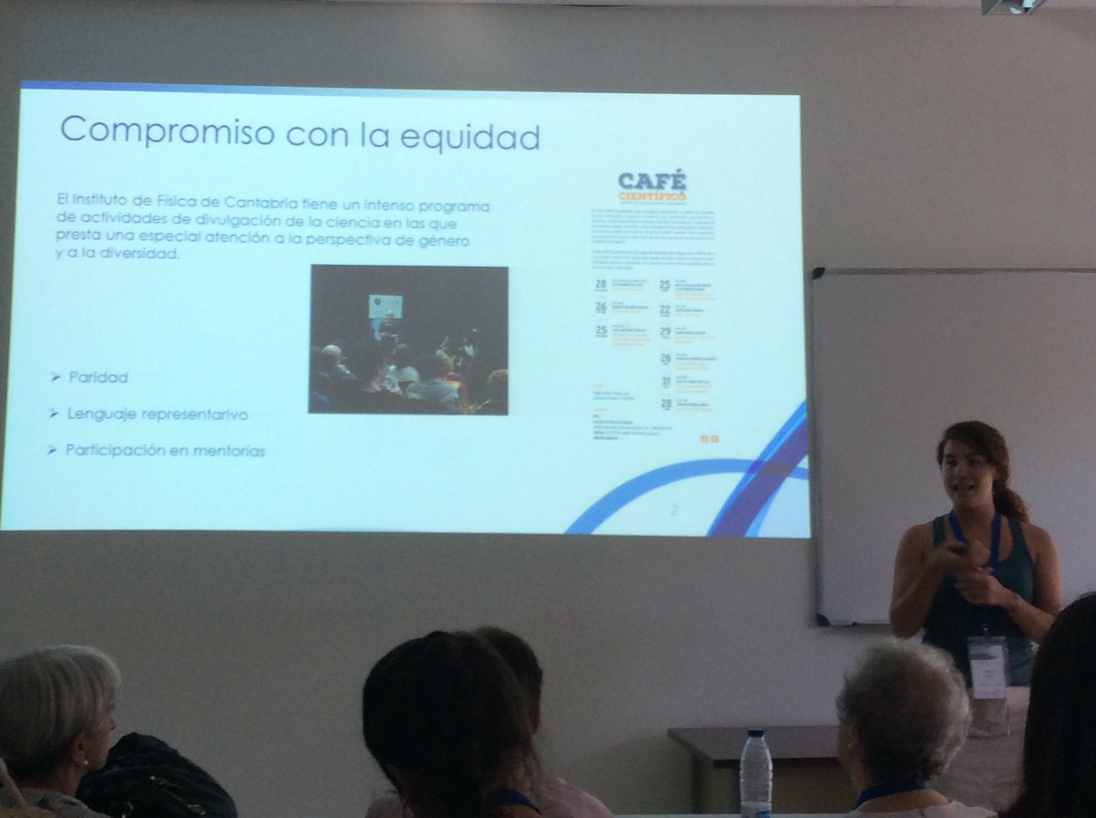 ChemistredPuck's tweet photo. #Bienal_RSEF Esta siendo increible escuchar a estas #MujeresEnCiencias escuhar #feminismo #paridad #leguaje inclusivo #invisibilizacion #mujeres estoy on fire https://t.co/xigDgYPalM