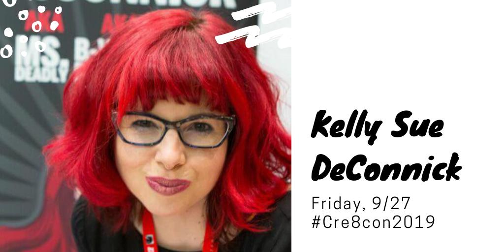 Speaker Kelly Sue DeConnick is a comics writer known for Carol Danvers’ rebranding as #CaptainMarvel & the #EisnerNominated myth-western, PRETTY DEADLY. 
Get your tickets for #Cre8con2019 to hear about Kelly Sue's creative process. Save 20% w/code SEMPDX cre8con.com
