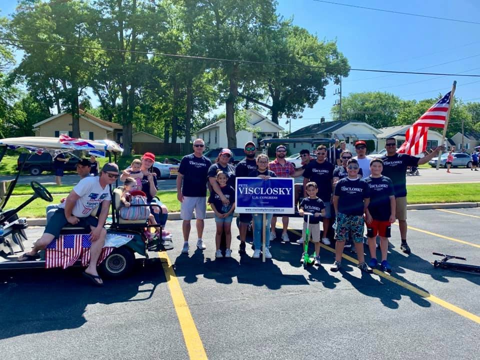 TeamVisclosky's tweet photo. Thank you to all who organized the many wonderful patriotic parades throughout Northwest Indiana for the 4th of July. A special thank you also to the many Visclosky for Congress Volunteers who joined me in walking in these parades and celebrating the founding of our nation! https://t.co/LQv86tlYba