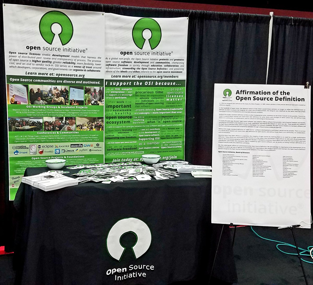 Opensourceinitiative On Twitter All Set Up At Oscon And Ready