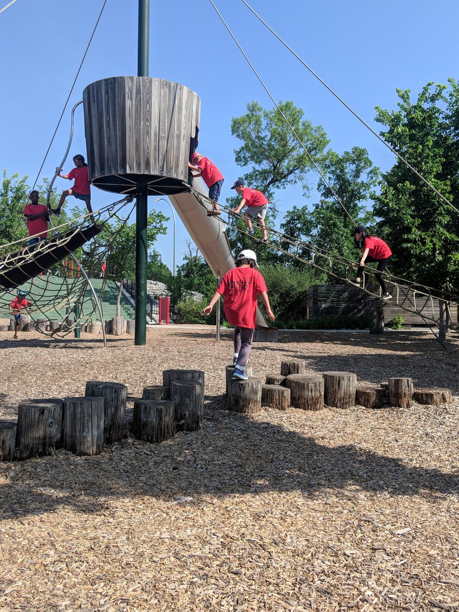 Lots of fun playing and exploring at the Nature Playground today!