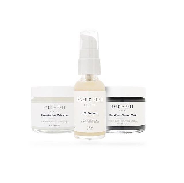 ItsHerBox's tweet photo. #SkincareTuesday kicks off with a brand highlight of @bareandfree_ Offering a Vitamin C &amp; Citrus Stem Cells Serum, a Hydrating Moisturizer, &amp; a Charcoal Mask, we’re sure this is EVERYTHING you needed to try! Did we mention they’re #vegan too? Owned by @PaigeTheVegan 🌸 #beauty https://t.co/oiarztQc4E