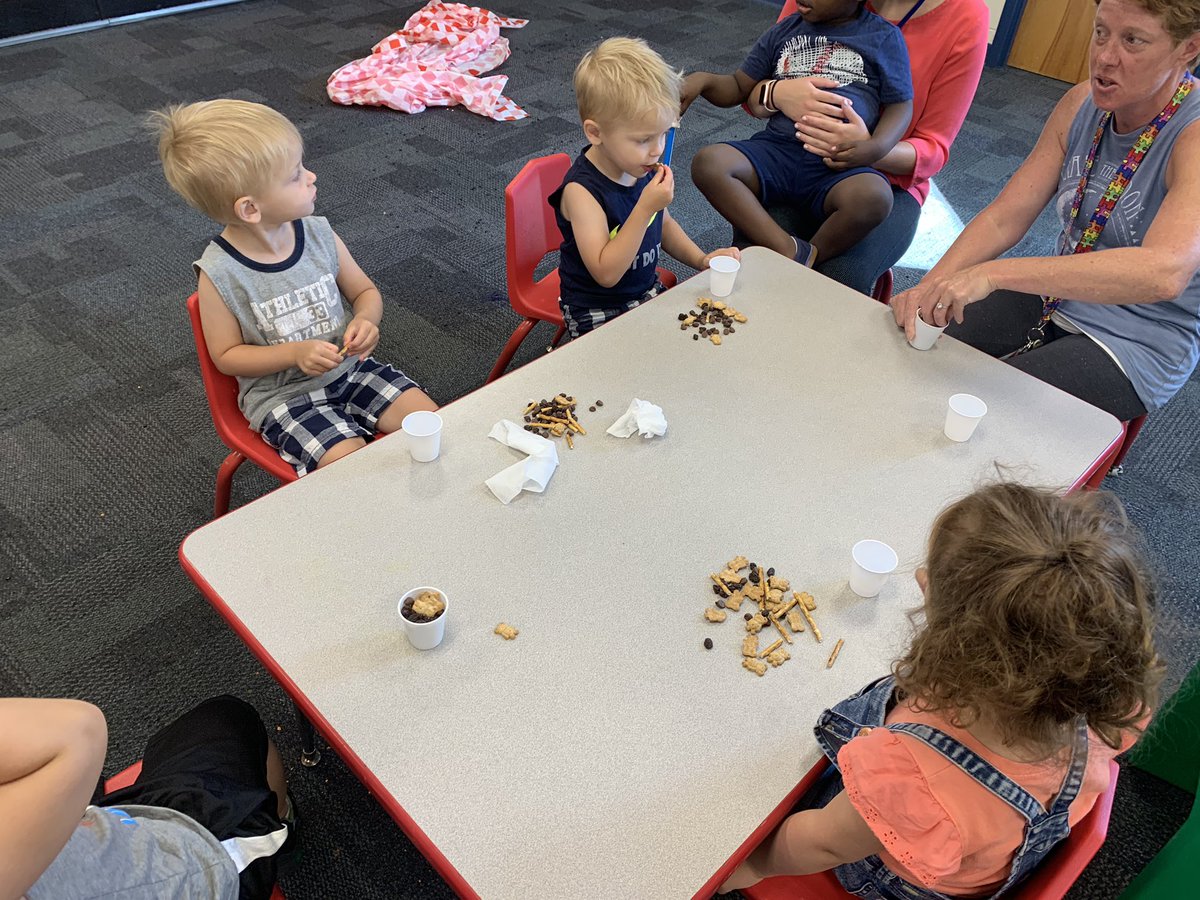 mstorigiannini's tweet photo. Today in ESY we made trail mix to go with our picnic theme! We worked on waiting, turn taking, teamwork, following directions, and life skills! So many skills targeted in a fun and tasty activity. #psdchronicles #workhardplayhard @mthollyschools @LDRawley 🐜🍉 https://t.co/AI9fRxBpmR