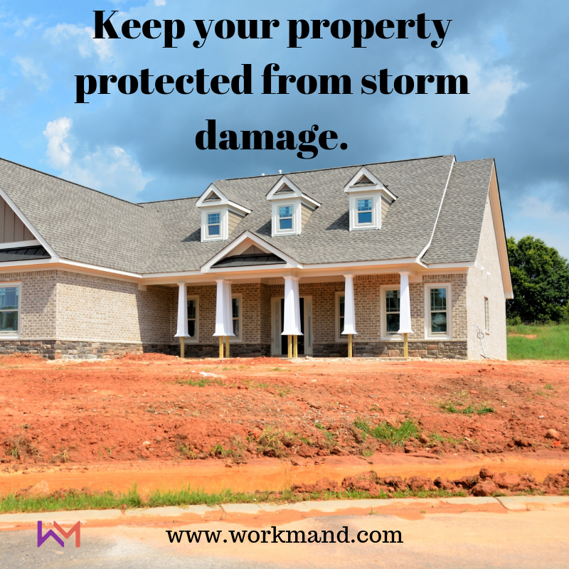 WorkMandHQ's tweet photo. We got your back if your home has storm damage. We're here to help. Get started by submitting a project or give us a call. 
https://t.co/HTOtgMIVL2 https://t.co/2LKXt8lZpZ