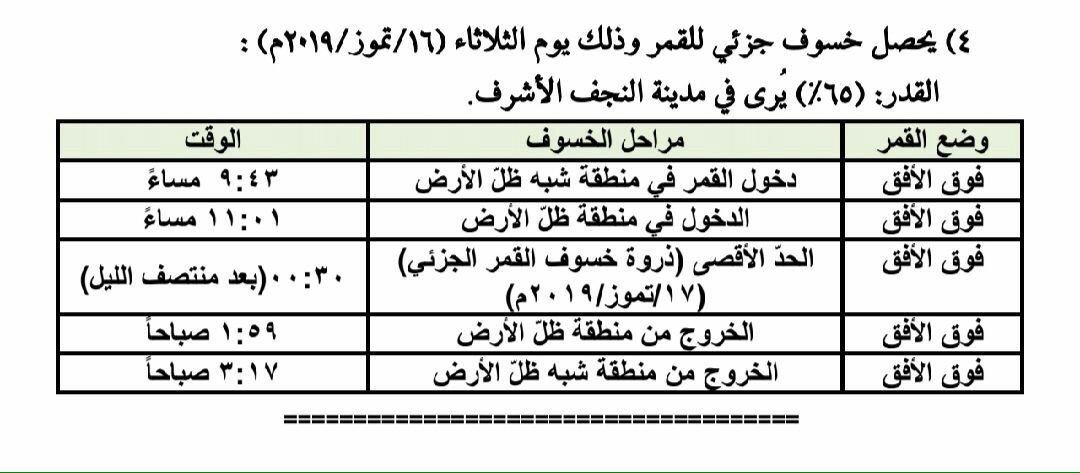 D___A_1's tweet photo. 。* 🌸🌸 ˚ ˚✰˚ ˛★* 。˛° 

.

 اللَّهُمَّے صَلِّے عَلَىםבםב
 وآلِے םבםב وعجل وليك الفرج

اليوم أن شاء الله  خُسوف جزئي للقمر 
ارجو #التنويه لوجوب ... صلاةُ الآياتِ

 *•ั🌸◌

*✵تقـبــــل ٲلـلٍٍَِّّـﷻـۂ ٲعـــمــالــڪـﻣ ✵​​​​​*
✵​​​​​* نسألكم الدعاء ✵​​​​​*✵​​​​​*👇

. https://t.co/KXVsiTq4ej