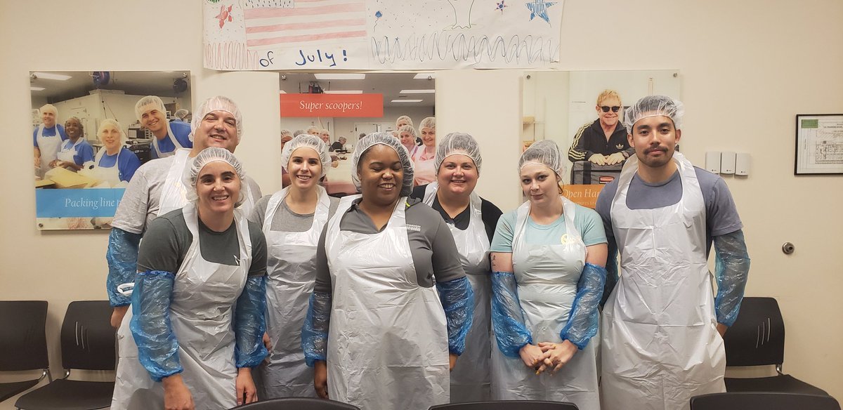 AtlSql's tweet image. Day of service at work, fun times packing meals with #openhandsatlanta #nutritionforall #romanoffreno