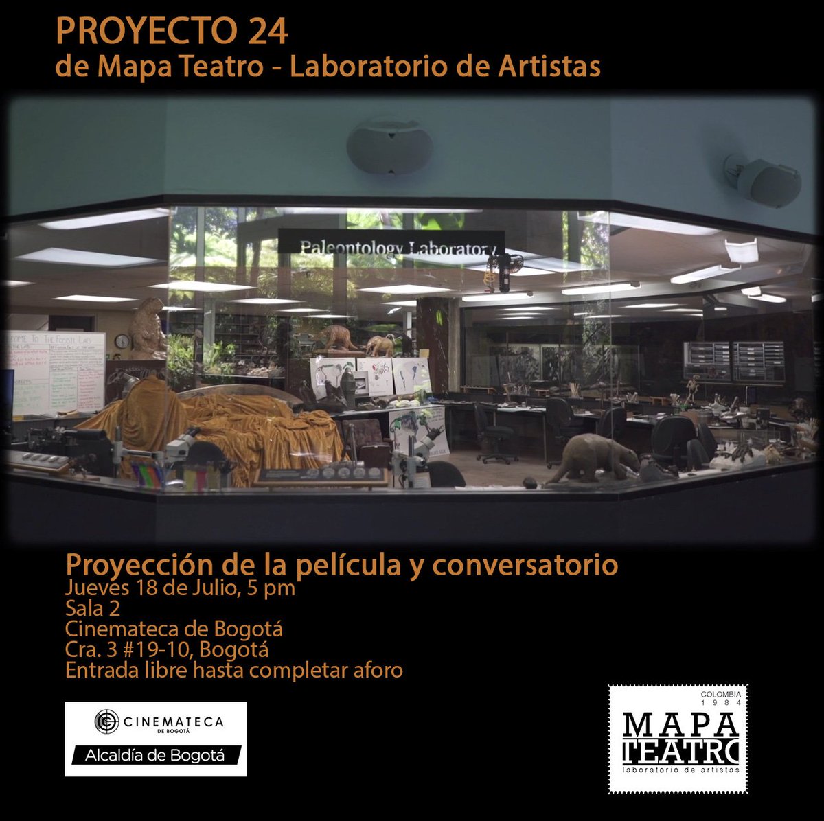 ¡Están todos invitados! <a href="/CinematecaBta/">Cinemateca de Bogotá</a>