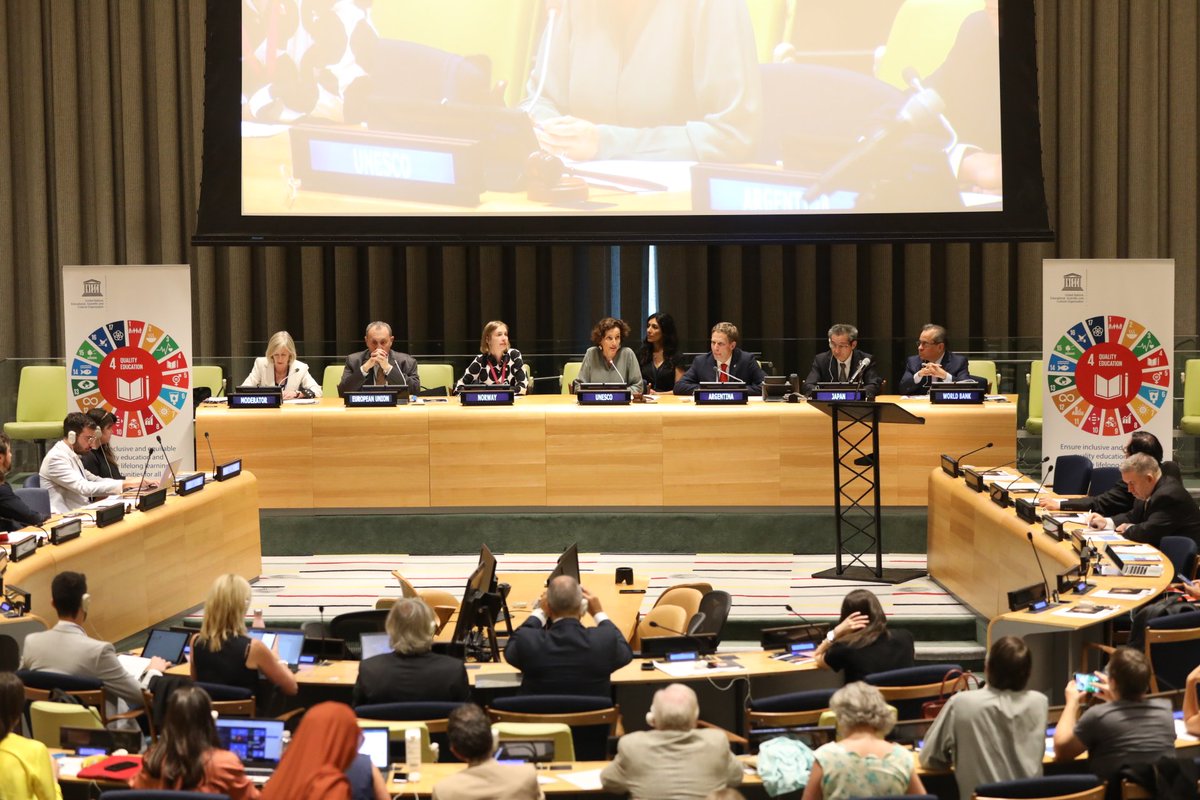 @IselinNybo @OscarGhillione @stefanomanservi @JaimeSaavedra22 @RobertNapierMT @VarkeyFdn @SteGiannini @AAzoulay @UNESCO #HLPF2019