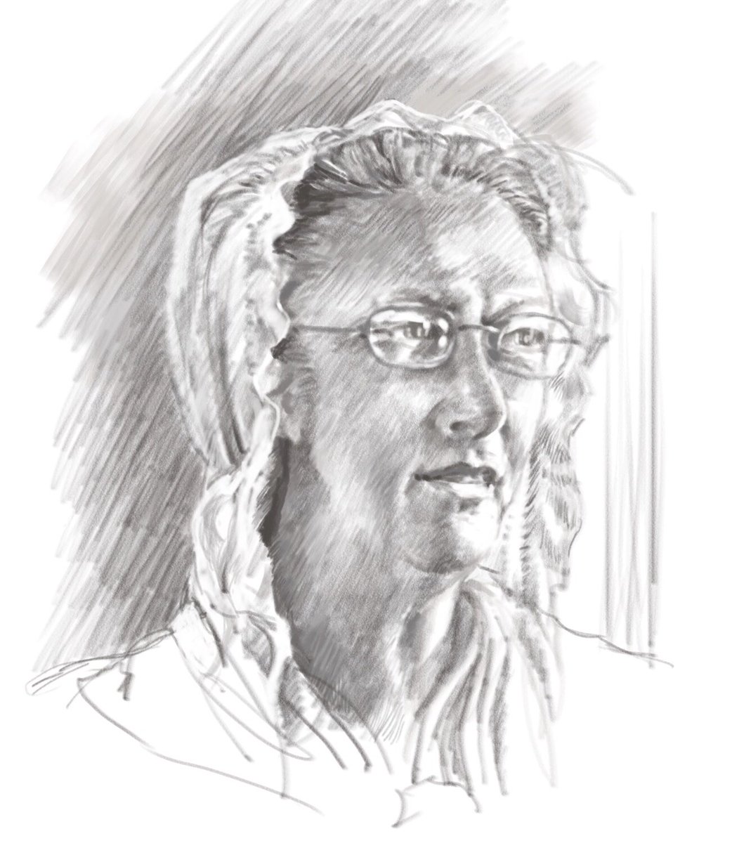 smitchelldesign's tweet photo. A digital pencil drawing done in #painter2020 . Enjoying my new #Huion pen display immensely. See the video on #youtube #mindertribe #digitalart #huionpendisplay #huionkamvaspro22 https://t.co/gbCQPnQmSC