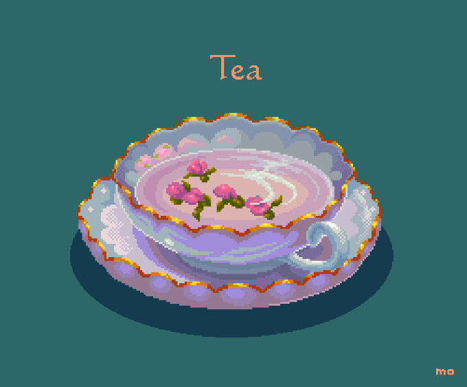 Tea☕️
Herb tea?☕️

#pixelart #ドット絵 #tea #pixel_dailies
for 
@Pixel_Dailies 