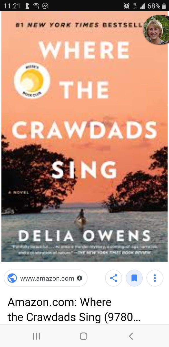 trishr85's tweet photo. Just finished reading Delia Owen's book. Highly recommend it #BookDrop@jetblue https://t.co/RXqydSjbC1