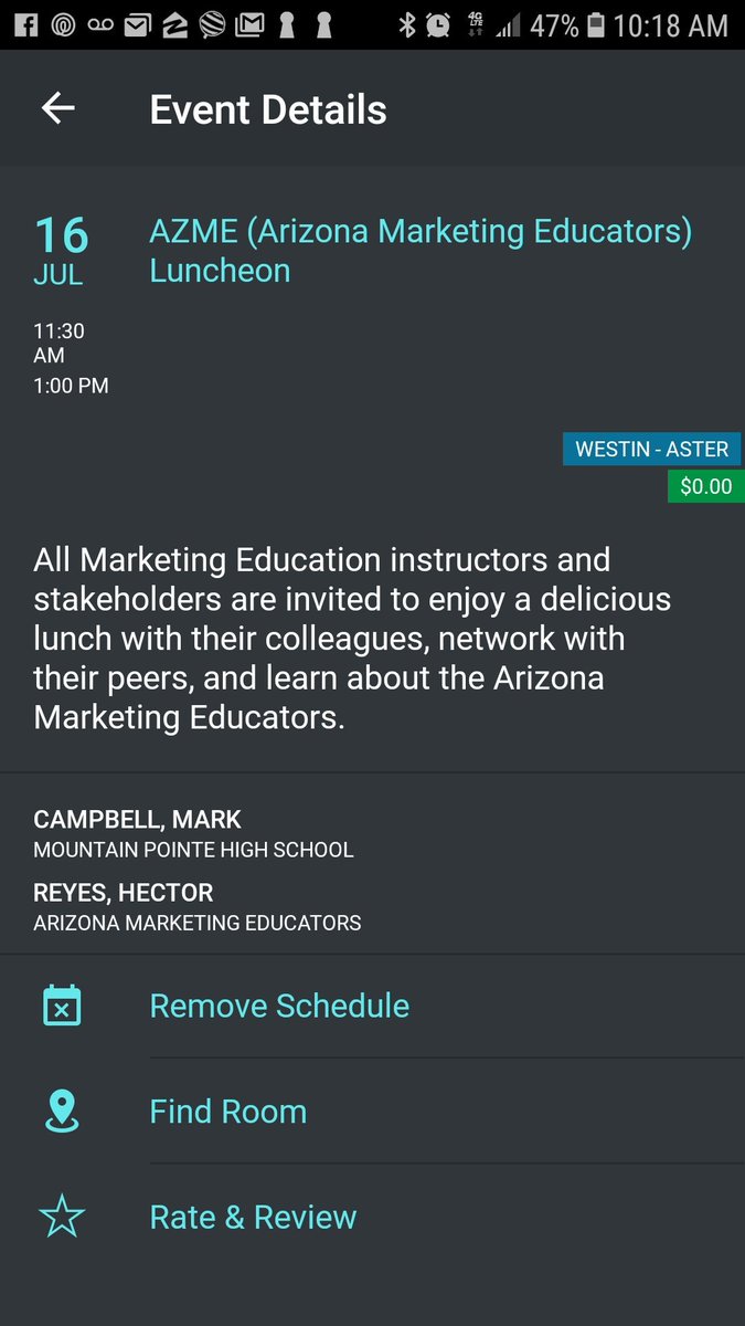 AGloriaCTE's tweet photo. @azmarketinged First level of the Westin.. looking forward to collaboration and networking with my fellow Marketing Educators.  See y'all soon. https://t.co/UkAP3KfdYC