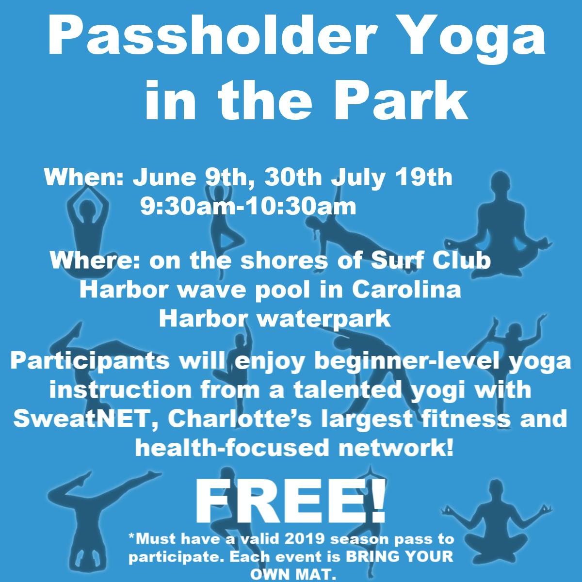CarowindsFansOn's tweet photo. The final #yogainthepark is this Friday at @Carowinds
#yoga #sweatnet https://t.co/z6fVWUwqum