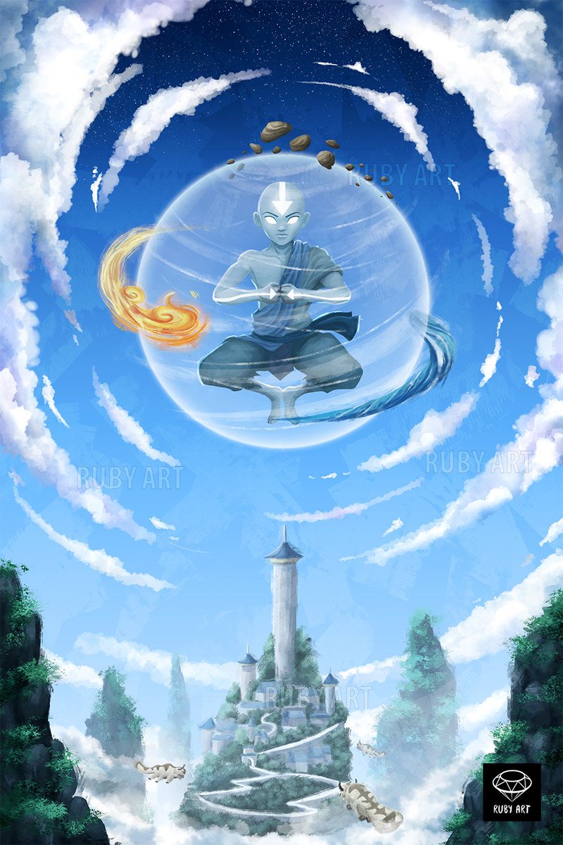 _RubyArt's tweet image. Been inspired to do this one for a while now :D 
Hope you enjoy! - [ Avatar Fanart]

#avatarfanart #rubyart #lastairbneder #aang #photoshop #deviantart