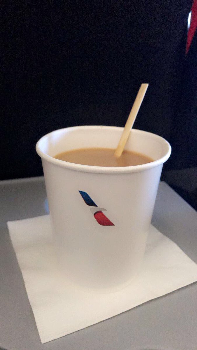 GracieRN's tweet photo. First flight with @AmericanAir today! Atlanta ➡️ Philadelphia ➡️ Athens. So happy to wake up this deliciousness! ❤️☕️🇬🇷 https://t.co/j0widAgxhi