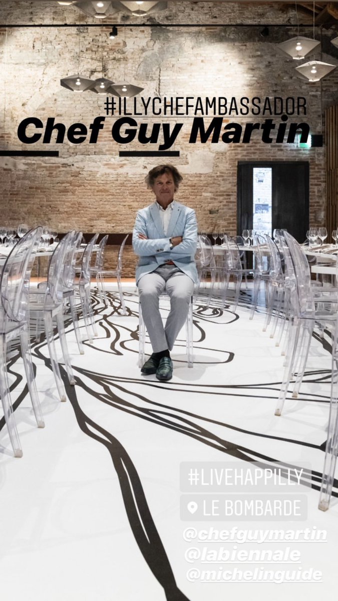 ChefGuyMartin's tweet photo. *There is Art in everything we do* dîner vénitien @labiennale @illy_coffee @michelinguide #cameronjamie #illychefambassador 
#byguymartin #bienaledivenezia #diner #venezia https://t.co/s9rJH9Uqcr