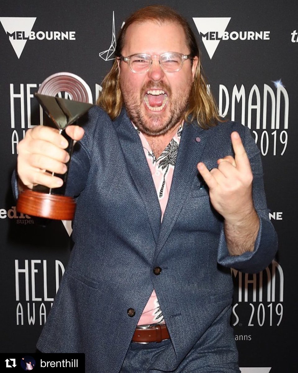 “No real rockstar ever won anything” 
@brentahill - Hold my beer 🤣 #AdultsOfRock #HelpmannAwards #SchoolOfRockOz