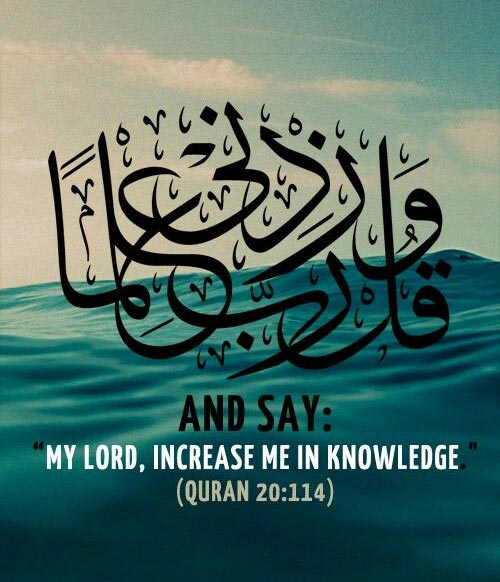 TheQuranToday's tweet photo. "And Say: My lord, Increase me in knowledge" #Quran 20:114
#TheQuranToday https://t.co/amDG5aWoCB