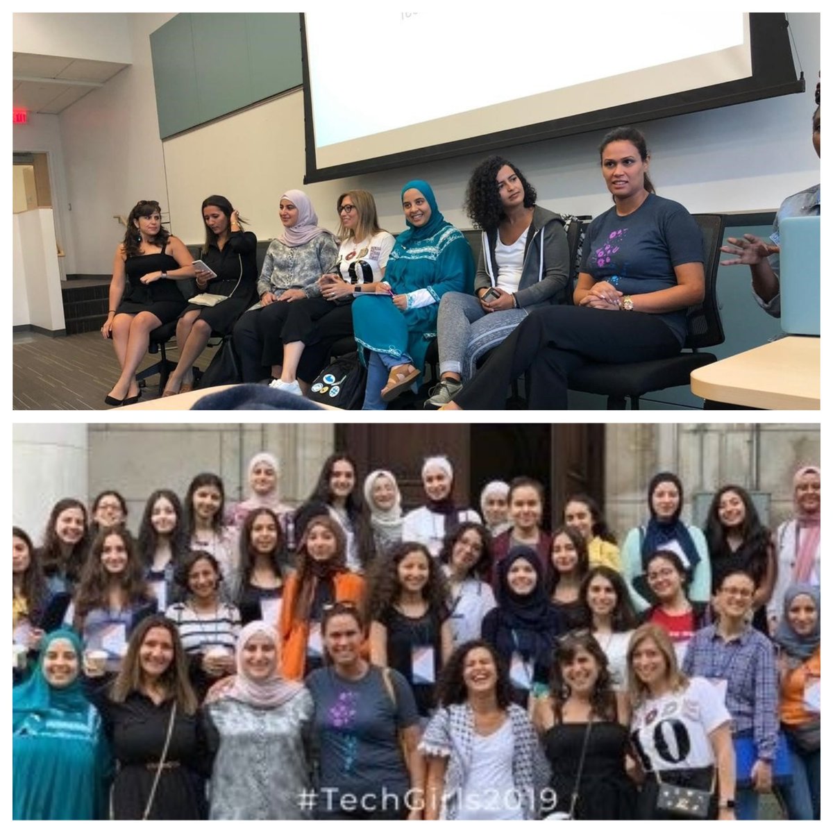 Last week, TechWomen fellows from throughout Central Asia and the MENA region accompanied @TechGirls participants on their journey to the U.S. We love these photos of #girlsinSTEM and #womeninSTEM collaborating and learning from one another! #powerfultogether