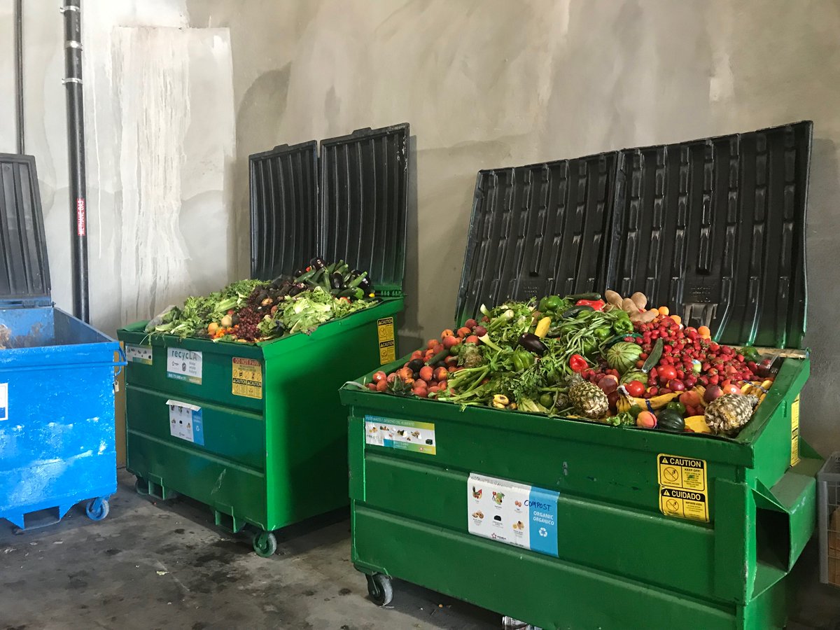 thekarenforman's tweet photo. This is in the new #sprouts on La Brea parking lot right now. I'm confused as to why this food isn't being donated? It looks really fresh and edible. #foodwaste #mydayinla @sproutsfm @LATimescitybeat https://t.co/agolpiyplw
