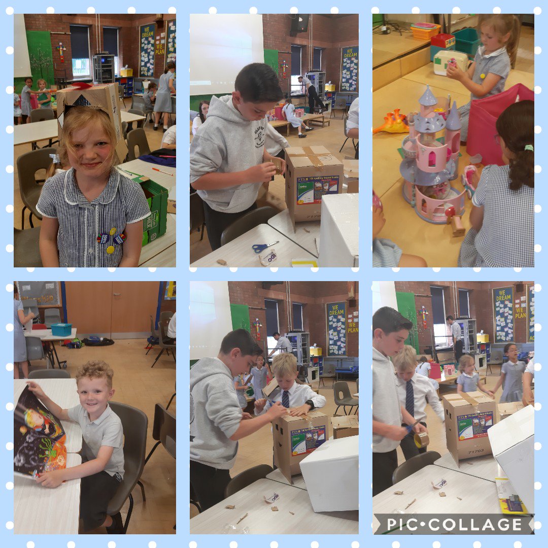 msjoanneedge's tweet photo. It's amazing what can be created with a pile of boxes &amp; a child's imagination! 
#itsnotjustabox 
#teamwork
#imagination 
#learningindisguise https://t.co/Xn8RVe9mG9