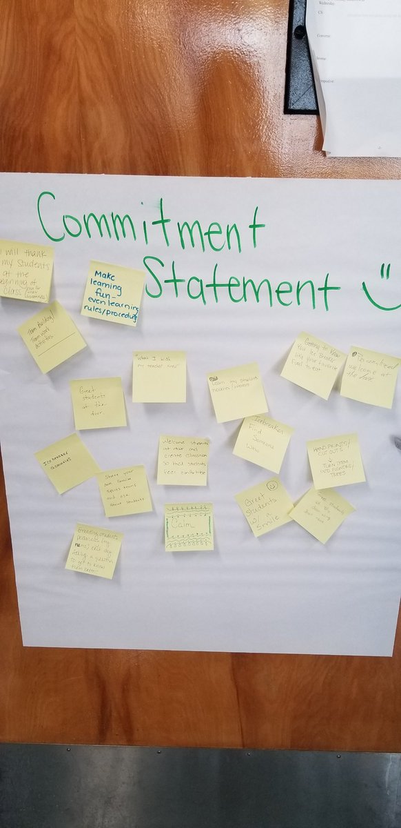 HCPS_IMs's tweet photo. @HillsboroughSch new teachers made Commitment Statements for the new school year at the annual Hillsborough Educator Institute @ChamberlainHigh #ClassroomCulture #KnowledgeOfStudents https://t.co/6m669bkdlK