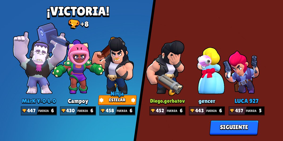 Campoy در توییتر En Brawl Stars Se Pueden Repetir Nombres Porque Si No Es Asi He Jugado Con El Putisimo Ninja Xd - brawl star jvc