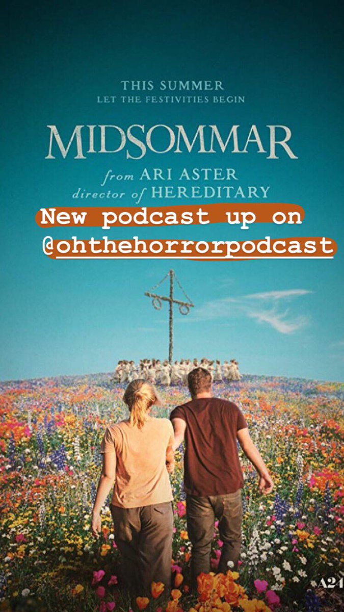 ohthehorrorpod's tweet photo. New episode now live. #podcasts #Midsommar https://t.co/S7fjtNghHP