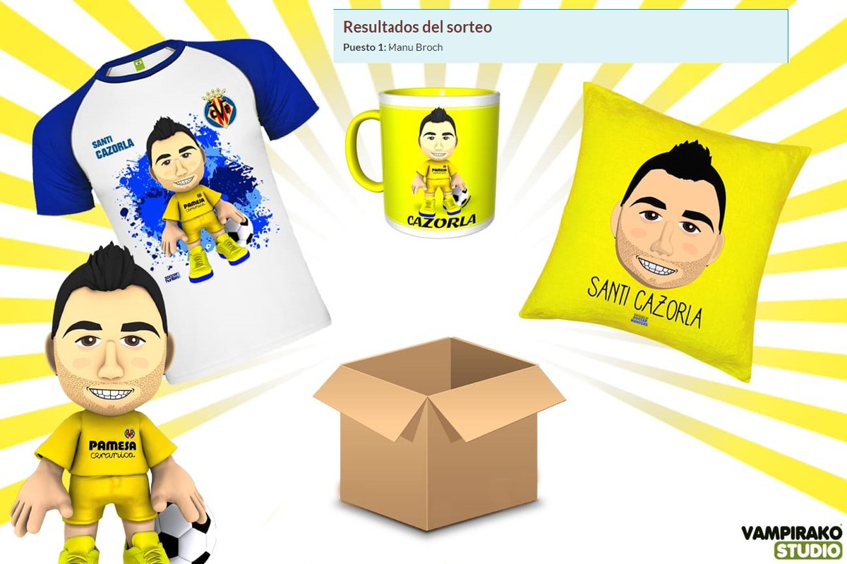 VampirakoStudio's tweet photo. El ganador del sorteo del kit de supervivencia @VillarrealCF Soccer Hunters de @19SCazorla es MANU BROCH. ¡Enhorabuena! Te hemos hecho llegar un e-mail al correo que proporcionaste en el formulario con las instrucciones para entregártelo. https://t.co/k19s6xu3Qg
