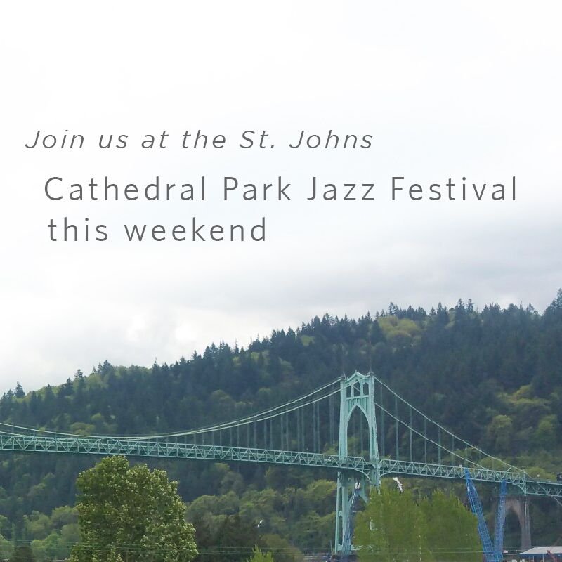 The St. Johns Cathedral Park Jazz Festival is this weekend and we are excited to be sponsors this year. Our new location is just minutes from Cathedral Park with this view from our roof top. Join us this weekend for this free family friendly event. buff.ly/2lLFdVA