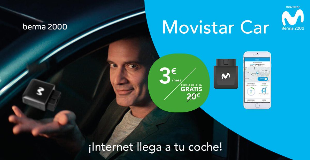 berma_2000's tweet photo. ☑Wifi
☑Llamada de emergencia
☑Navegador
☑Localización de tu vehículo
☑Ofertas 
☑Alertas y mantenimiento 

Todo lo que puedes hacer con tu coche conectado 😉

#movistar #car #telefonia #new https://t.co/rGvuFaovHN