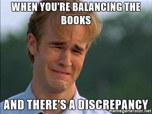 OSCPA's tweet image. Happy Friday! #meme #accounting #discrepancy