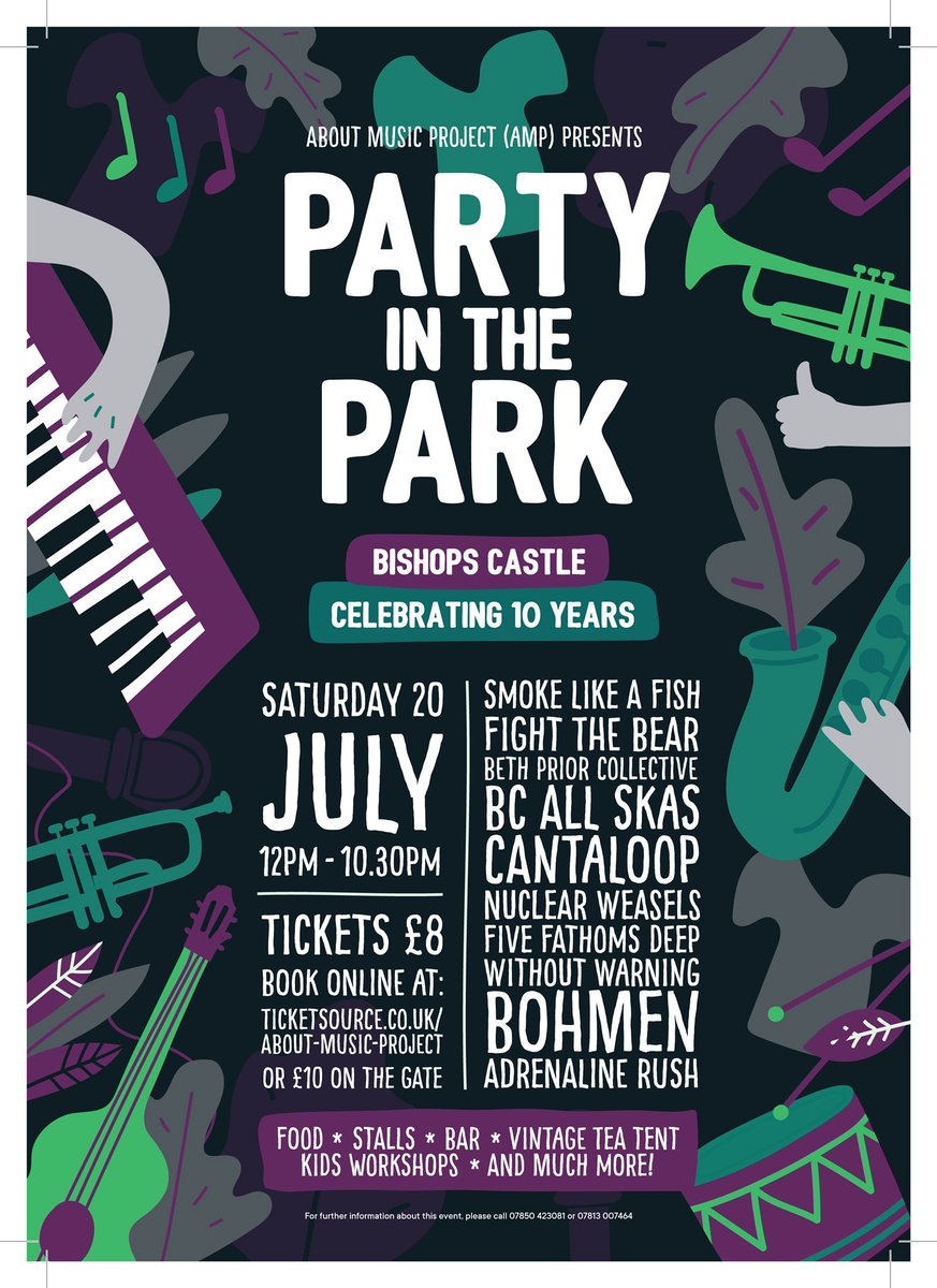 amppartyinpark's tweet photo. Bishops Castle Party in the Park this Saturday please RT @BBCIntroShrop @freshnet @_chris_leon @bbcintroducing @huwstephens @BBC6Music unsigned Shropshire artists are alive and kicking! https://t.co/b2BBhJgKfb