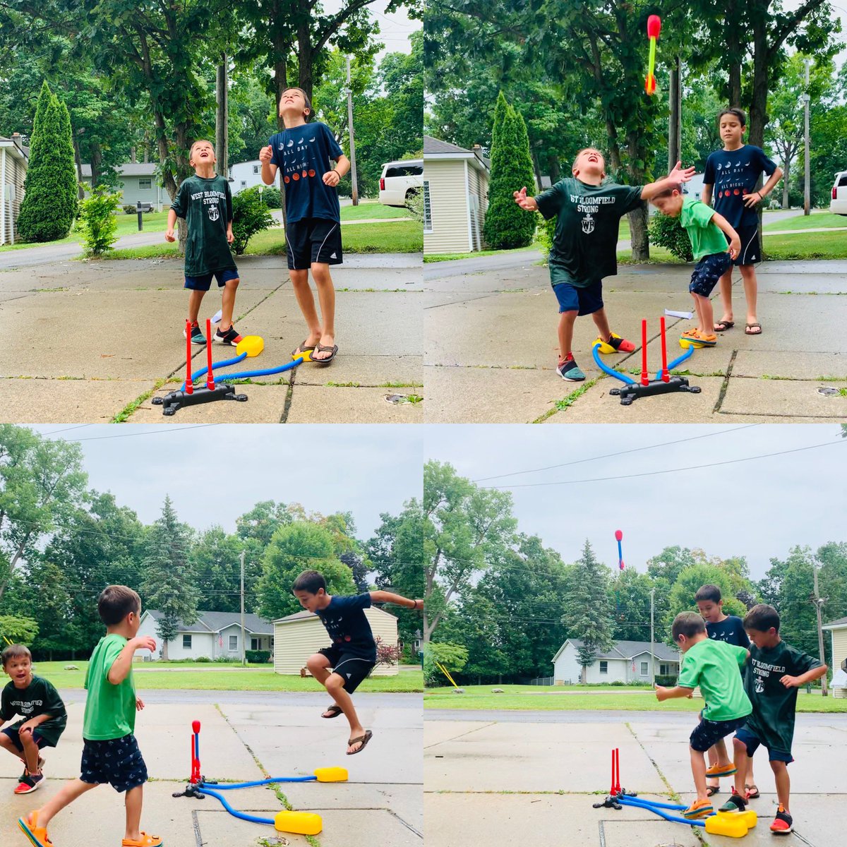 Getting started with some Stomp Rockets! #GlobalRocketLaunch