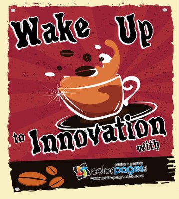 ColorPagesInc's tweet image. "Wake up to Innovation with @ColorPagesInc!!"
Our creative graphic designs are known to wake up the senses &amp;amp; attract attention towards your #business!!!

#graphicdesign #design #digitalmarketing #coffee #creativity #printing #logodesign #typography