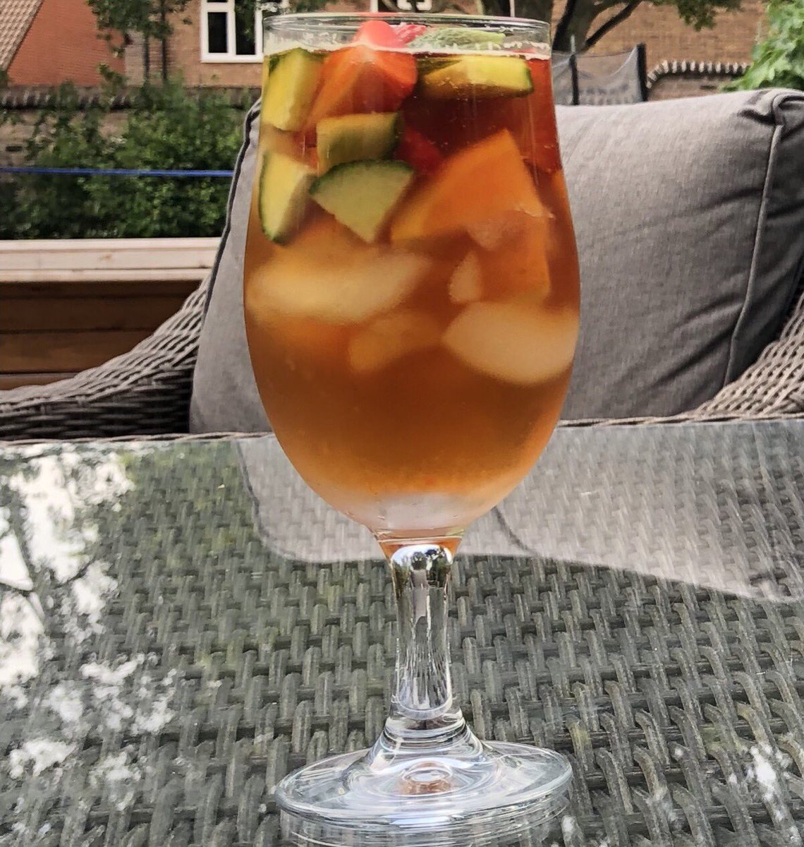AndyCKent's tweet photo. That moment when you make a Pimms with lemonade and didn’t know someone had filled the bottle with water #FirstWorldProblems #NotVeryBritish https://t.co/CF3GP7vR9S