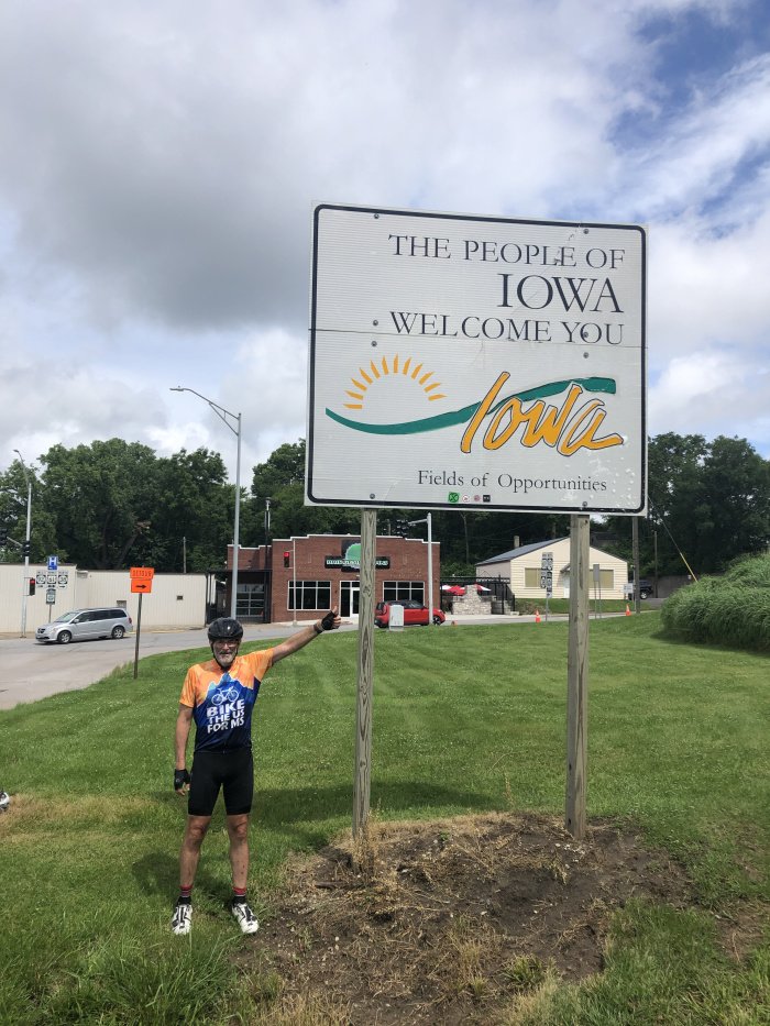 .<a href="/JeremyShefner/">Dr. Jeremy Shefner</a> is more than halfway through his bike ride across the U.S.! He logged his longest ride to date on Sunday: 105 miles in Montana. He is biking 4,295 miles to raise money for #multiplesclerosis. Follow and support his journey here: jeremybikes.blog #Bike4MS