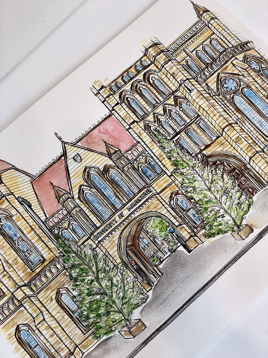_kksart's tweet photo. In honour of my 3 years at The @OfficialUoM I thought it was only right to paint 💗 class of 2016 https://t.co/AbADTOkpu0
