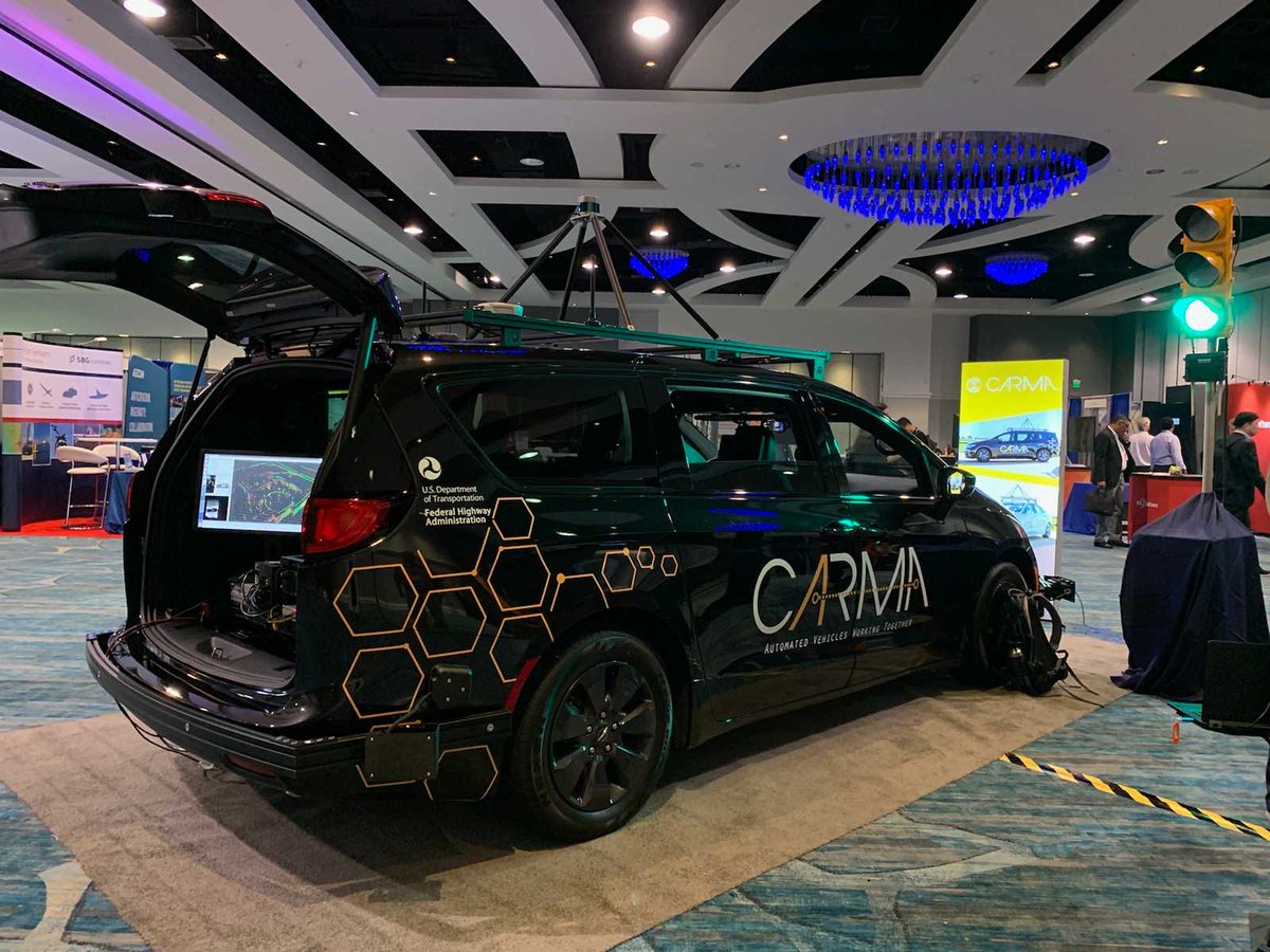 USDOTFHWA's tweet photo. Are you attending #AVS2019 in Orlando? Stop by FHWA #CARMAplatform booth 301 to see the newest #CARMA #AutomatedVehicles! The future of #CooperativeAutomation is on display. #Innovation https://t.co/GoIqCapQt6