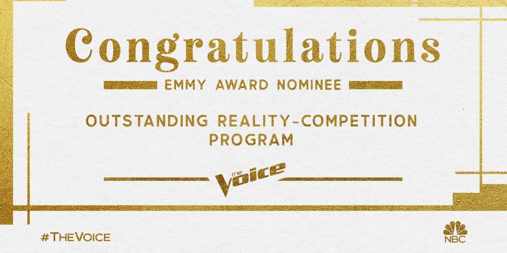 NBCTheVoice's tweet image. Drop your favorite #TheVoice gif below to celebrate the #Emmy nomination! 🎉