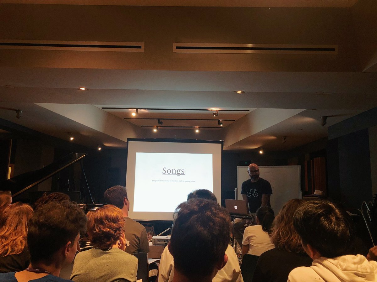 Week 2 off to a strong start! With a tour of <a href="/Beats1/">Beats 1</a> new NY studio, a <a href="/seratostudio/">seratostudio</a> tutorial by @opmiller1, and a music theory lecture by Professor <a href="/JeffPeretz/">Jeff Peretz</a>, we’ve been blessed with a day full of music!