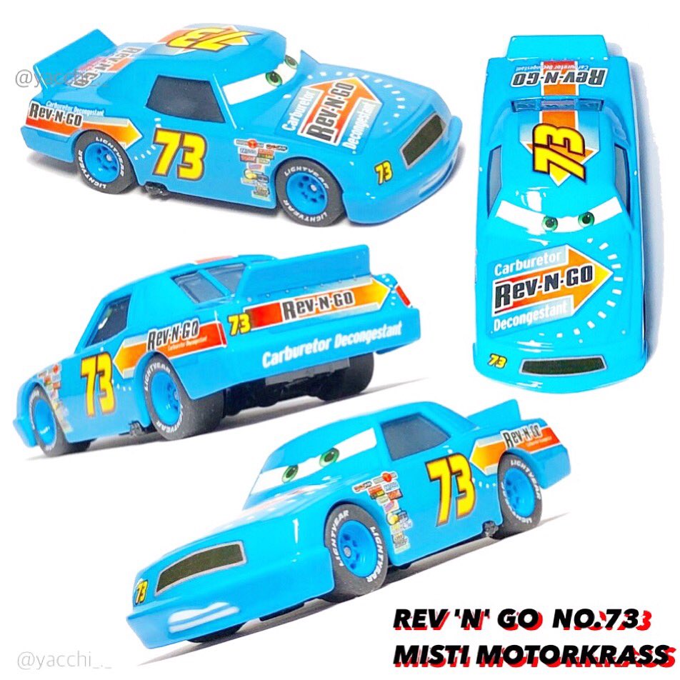 Mattel Cars REV 'N' GO MISTI MOTORKRASS #cars #mattel #revngo