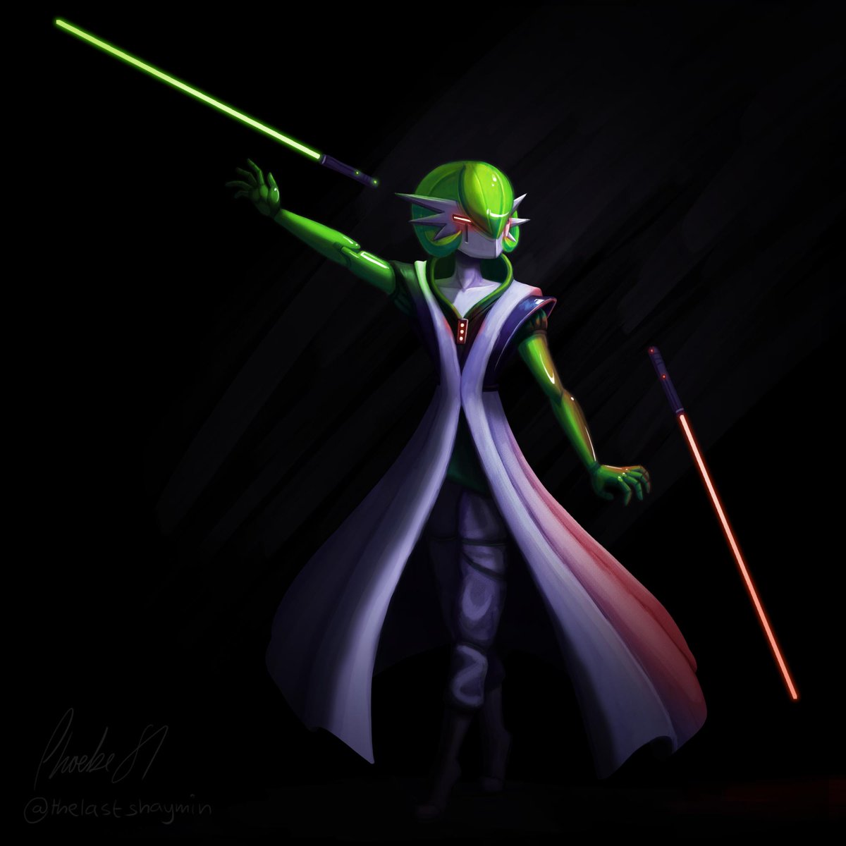 So the human Gardevoir thing turned a bit Star Wars-y, and I'm not mad...