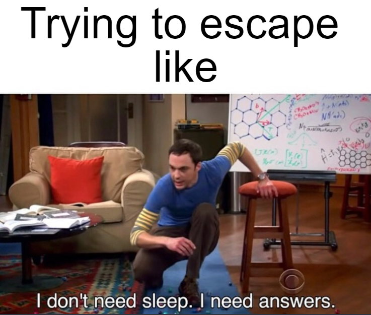 PadlockEscapeCS's tweet photo. When your friend tells you to chill out while trying to escape...
#PadlockEscapeCS #NeedAnswers #CanYouEscape https://t.co/Q4egiAZRGG