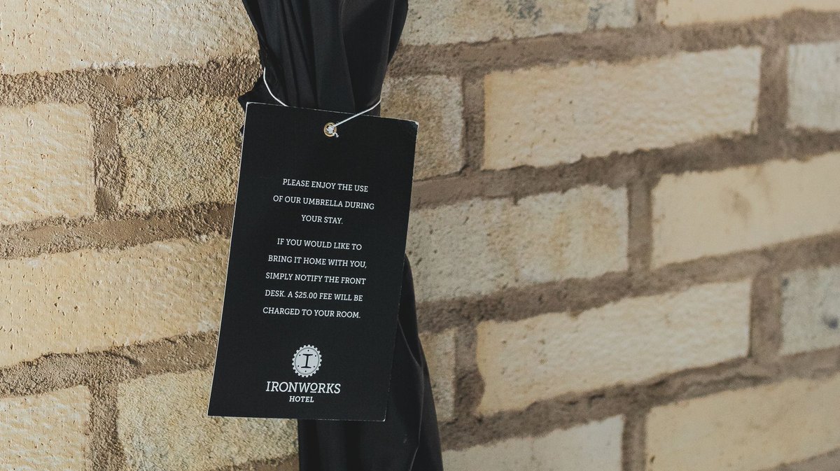 IWHotelIndy's tweet photo. With rain on our forecast, it's nice knowing that there are complimentary umbrellas here at the hotel! ☂#ironworkshotelindy #visitindy 📸: https://t.co/3tTboeBioP https://t.co/zyuq0DjOta