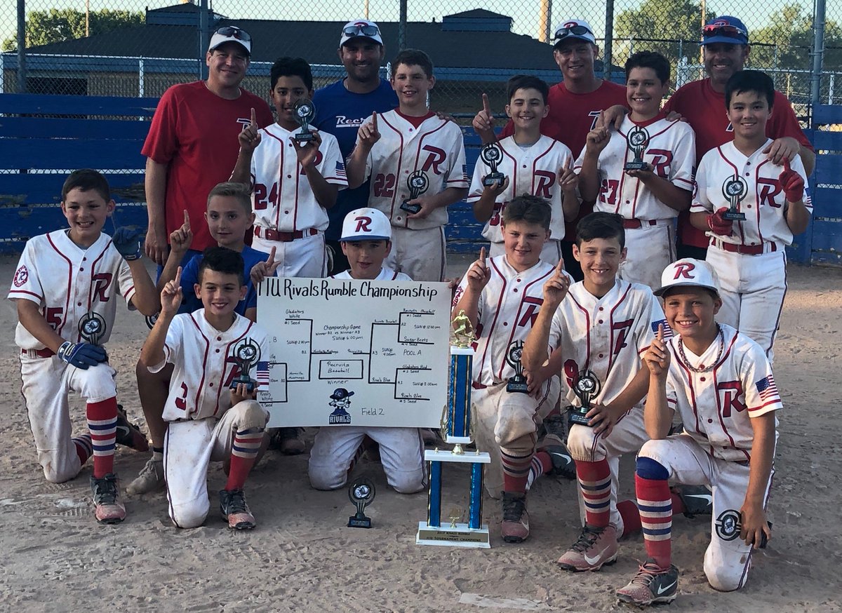RecruitsBB's tweet photo. Great Weekend for the 11u Recruits who went 5-0 to take home 1st place at the Rivals Rumble!  Way to go fellas!  #recruitsnation https://t.co/tRsOp5WbLW